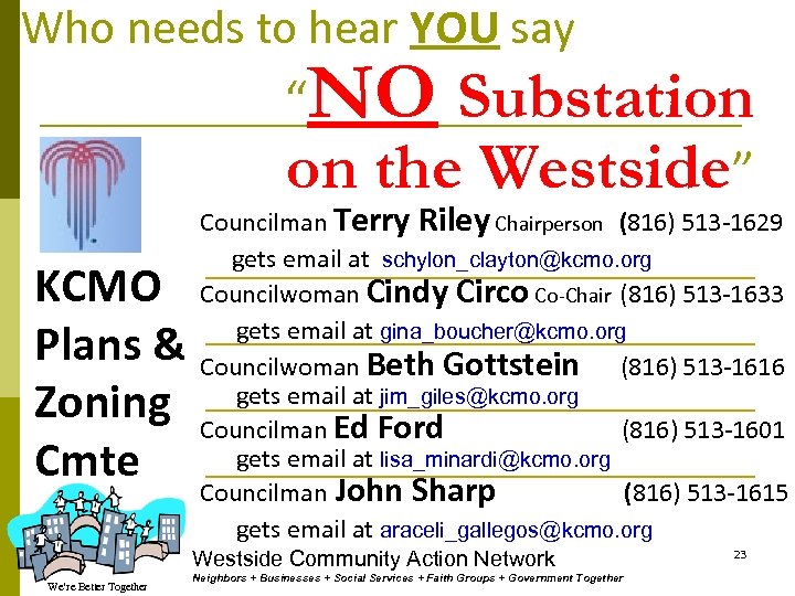 Who needs to hear YOU say “NO Substation on the Westside” KCMO Plans &