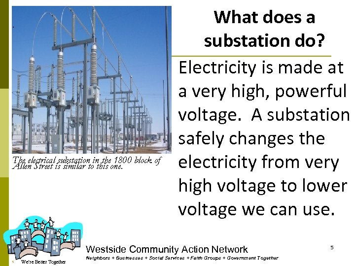 . The electrical substation in the 1800 block of Allen Street is similar to