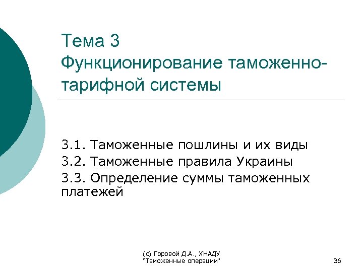 Тема 3 Функционирование таможеннотарифной системы 3. 1. Таможенные пошлины и их виды 3. 2.