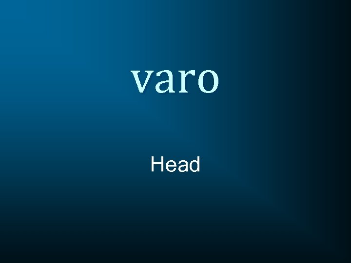 varo Head 