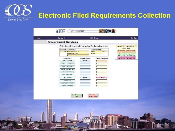 Electronic Filed Requirements Collection 11 