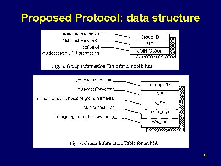 Proposed Protocol: data structure 13 
