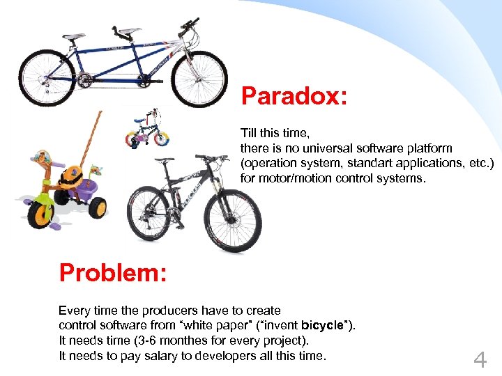 Paradox: Till this time, there is no universal software platform (operation system, standart applications,