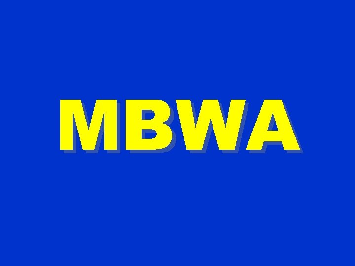 MBWA 