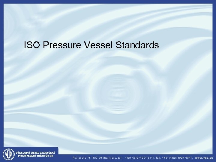  ISO Pressure Vessel Standards 