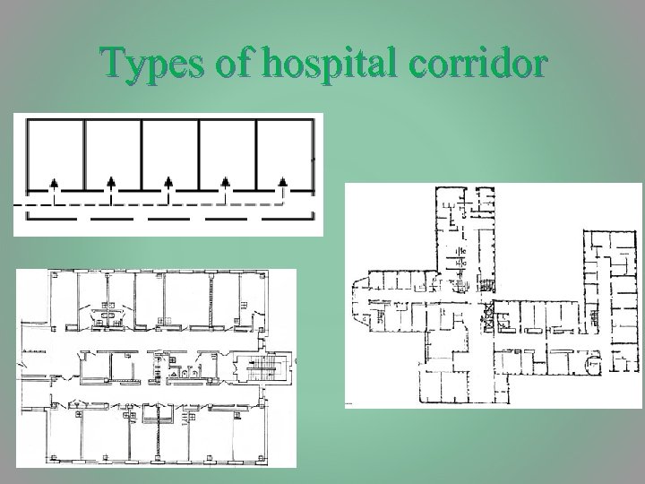 Types of hospital corridor 