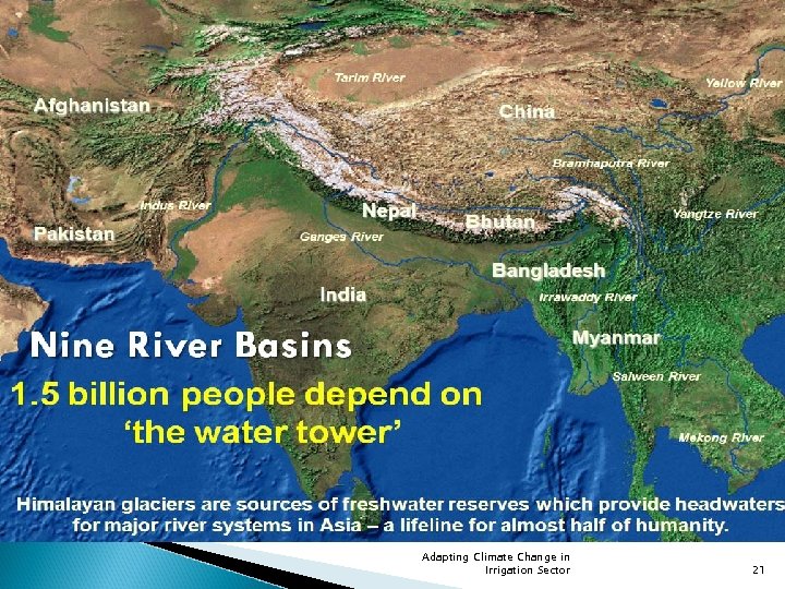 Adapting Climate Change in Irrigation Sector 21 