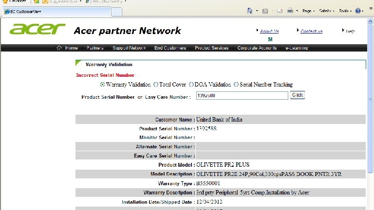 This document is the intellectual property of Acer Inc, and was created for demonstration