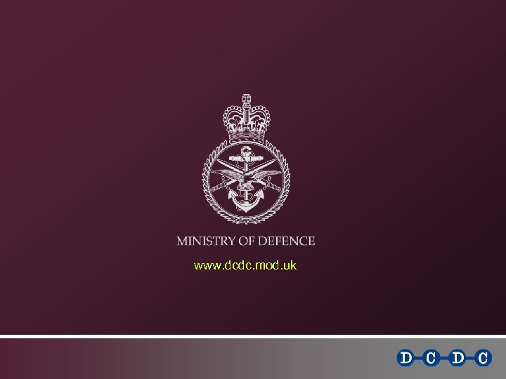 www. dcdc. mod. uk 