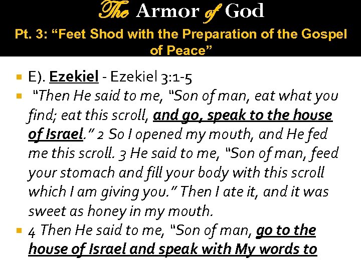 The Armor of God Pt. 3: “Feet Shod with the Preparation of the Gospel