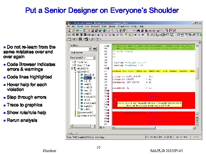 Put a Senior Designer on Everyone’s Shoulder Do not re-learn from the same mistakes