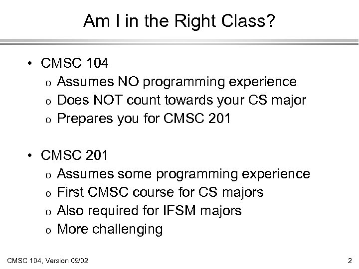 Introduction CMSC 104 Problem Solving And Computer Programming