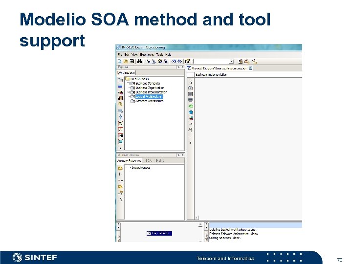 Modelio SOA method and tool support Telecom and Informatics 70 