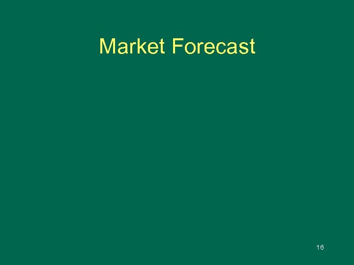 Market Forecast 16 