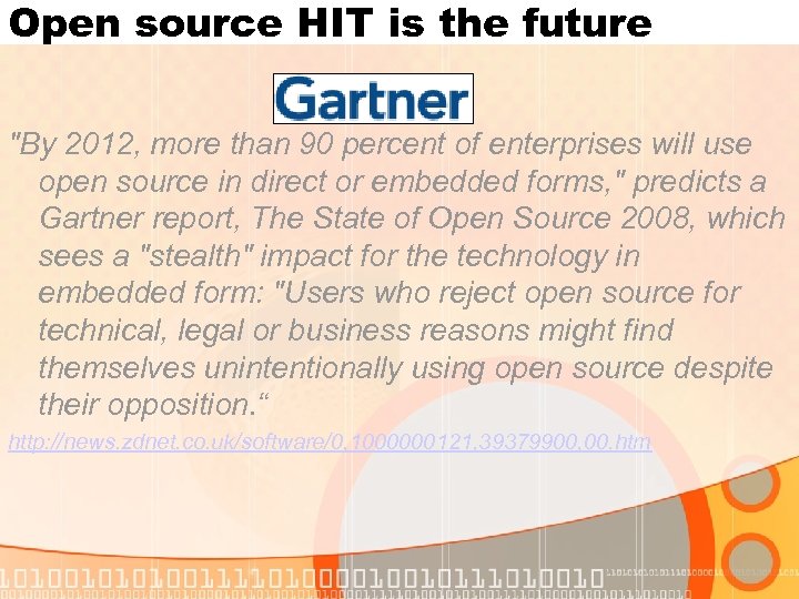 Open source HIT is the future 