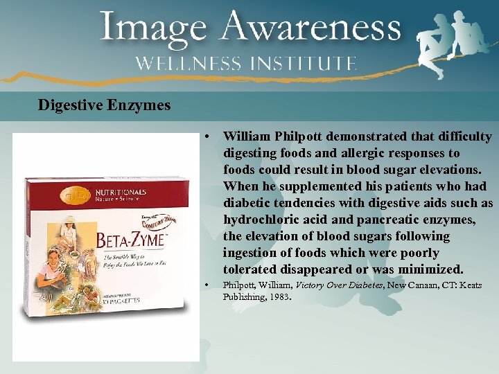 Digestive Enzymes • William Philpott demonstrated that difficulty digesting foods and allergic responses to