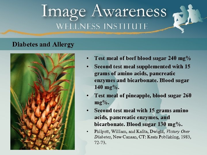 Diabetes and Allergy • Test meal of beef blood sugar 240 mg% • Second