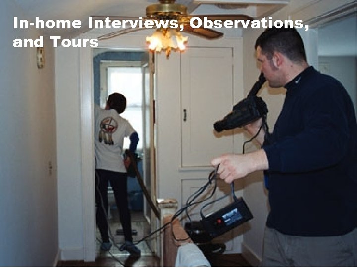 In-home Interviews, Observations, and Tours 