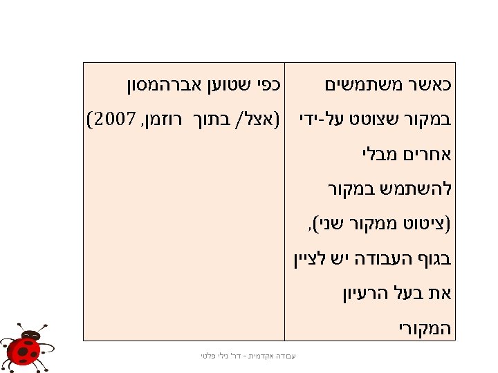  כפי שטוען אברהמסון כאשר משתמשים במקור שצוטט על-ידי )אצל/ בתוך רוזמן, 7002( אחרים