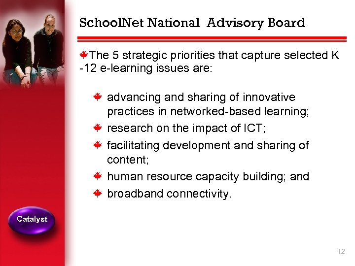 School. Net National Advisory Board k. The 5 strategic priorities that capture selected K