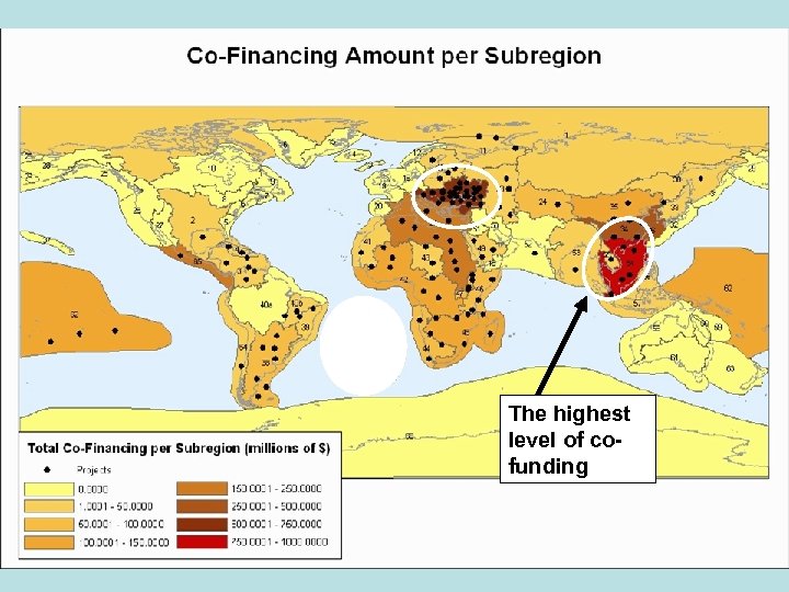 The highest level of cofunding 