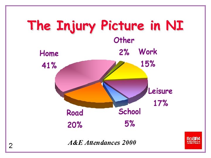 The Injury Picture in NI 2 A&E Attendances 2000 