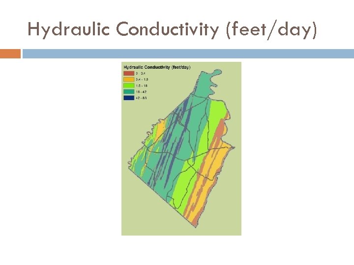 Hydraulic Conductivity (feet/day) 