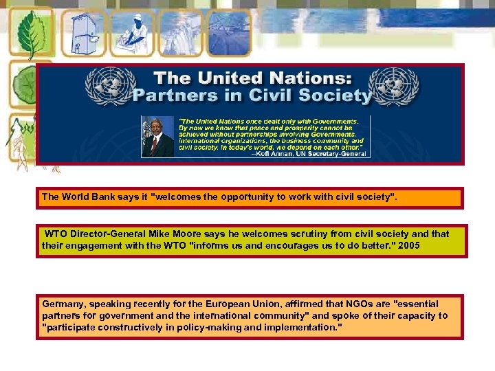 The World Bank says it 