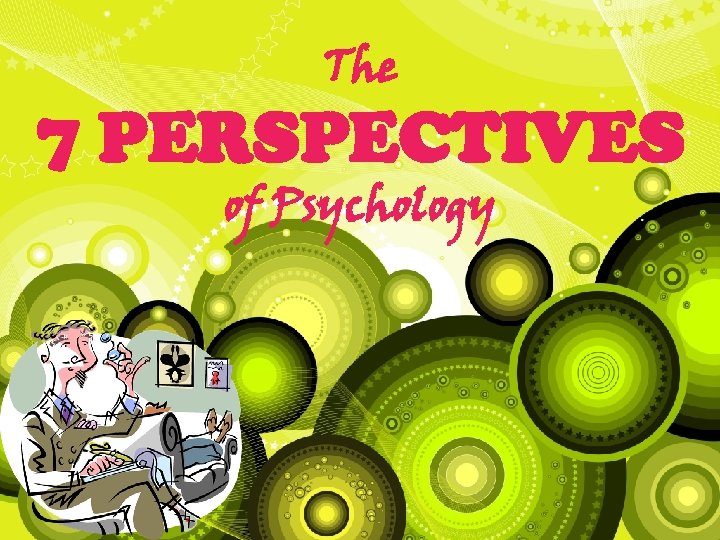 The 7 PERSPECTIVES of Psychology 