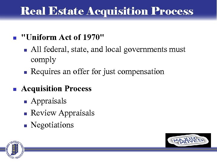 Real Estate Acquisition Process n n 