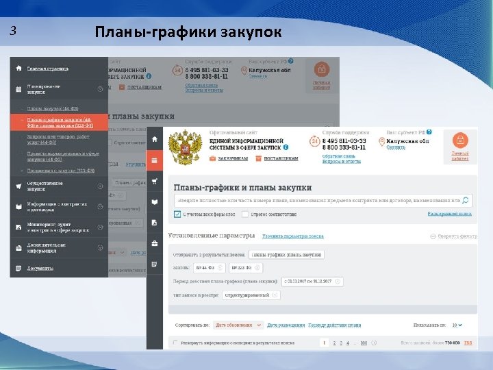 3 Планы-графики закупок 