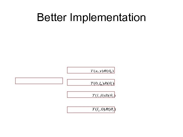 Better Implementation 