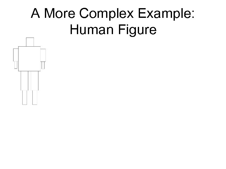 A More Complex Example: Human Figure 