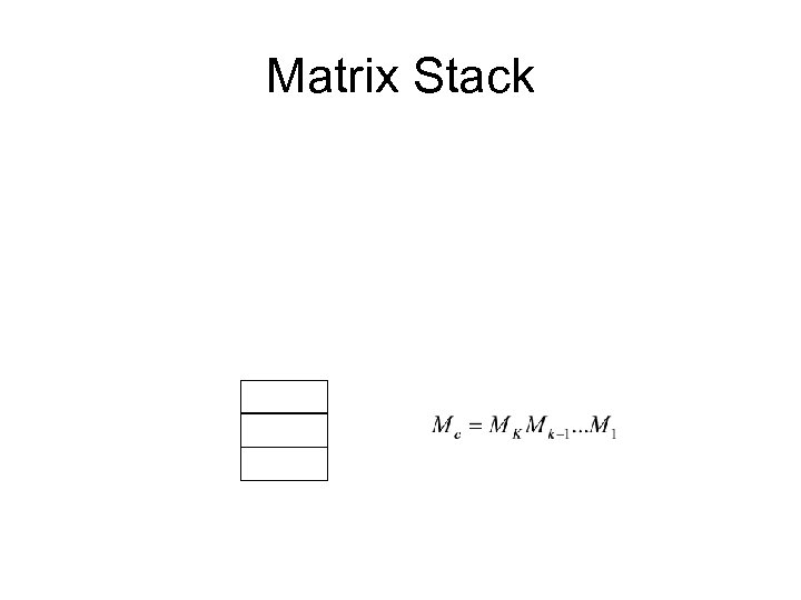 Matrix Stack 
