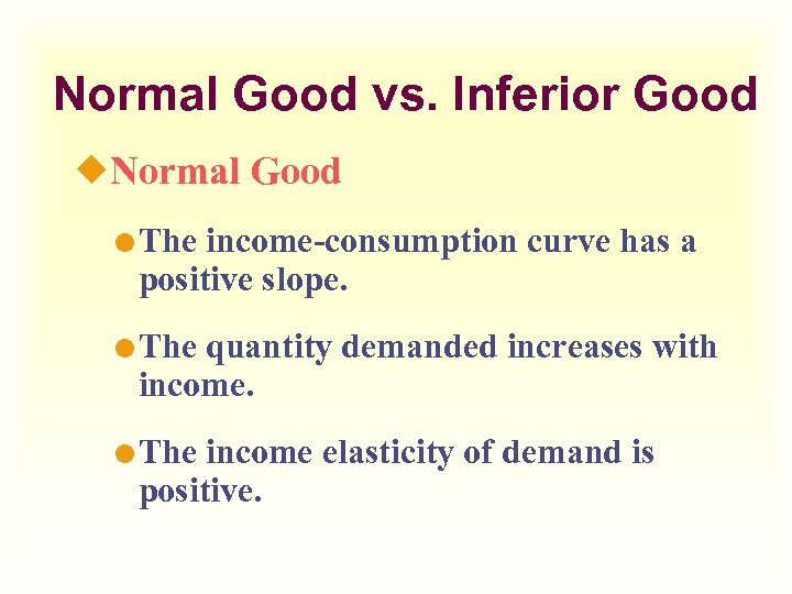 Normal good is