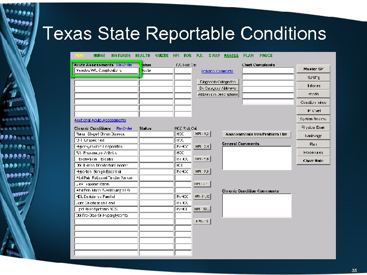 Texas State Reportable Conditions 35 