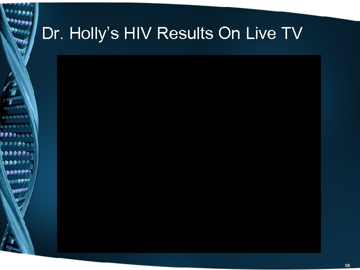 Dr. Holly’s HIV Results On Live TV 58 