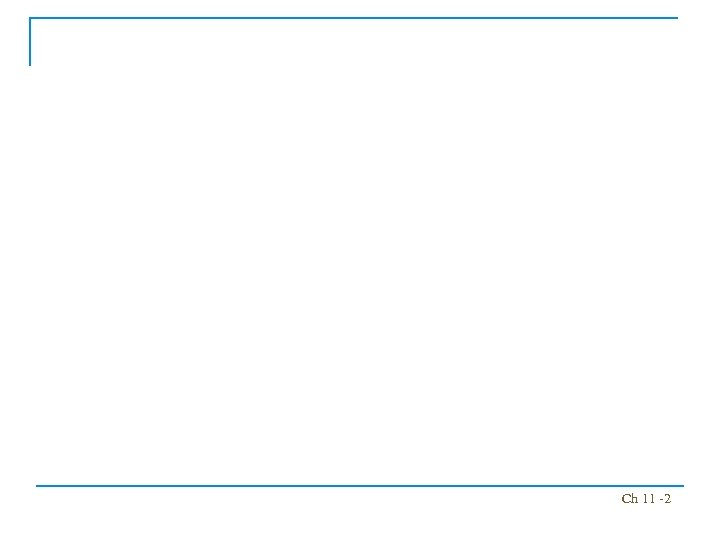 Ch 11 -2 