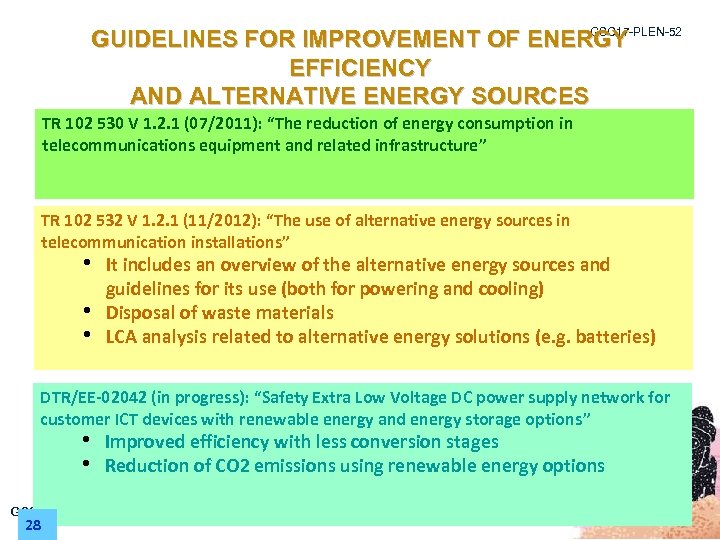GSC 17 -PLEN-52 GUIDELINES FOR IMPROVEMENT OF ENERGY EFFICIENCY AND ALTERNATIVE ENERGY SOURCES TR