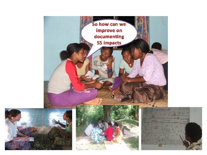 So how can we improve on documenting SS impacts 