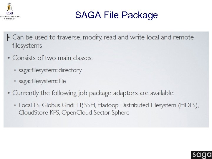 SAGA File Package 