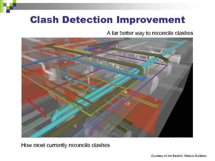 Clash Detection Improvement A far better way to reconcile clashes How most currently reconcile