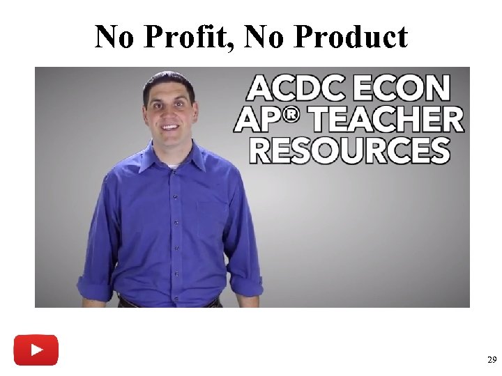 No Profit, No Product 29 