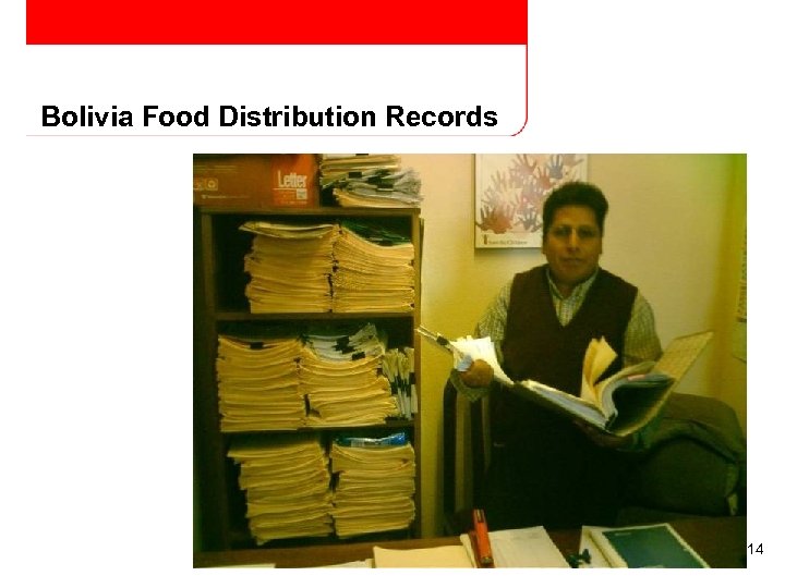 Bolivia Food Distribution Records 14 