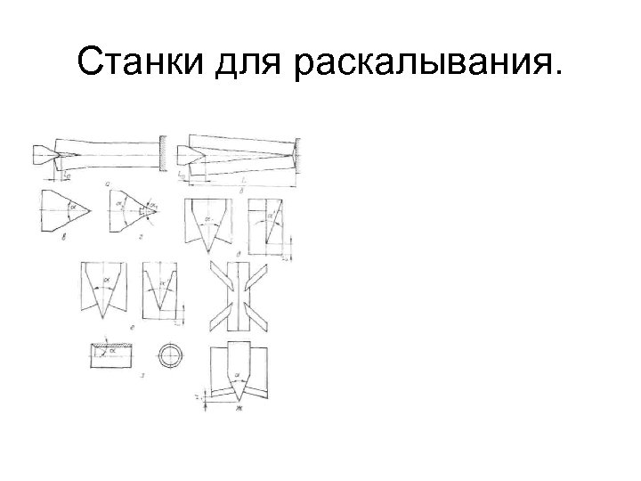 Станки для раскалывания. 