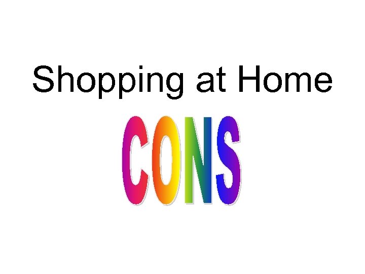 Shopping at Home 
