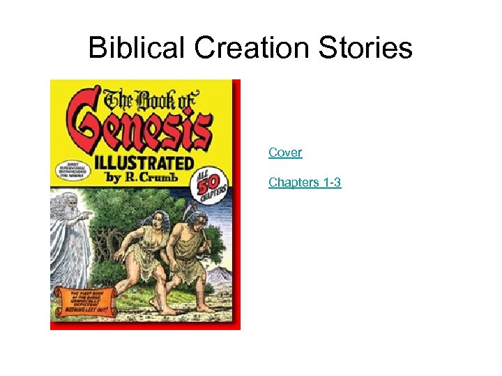 Biblical Creation Stories Cover Chapters 1 -3 