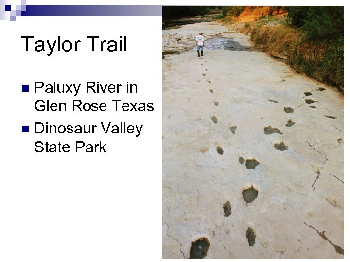 Taylor Trail Paluxy River in Glen Rose Texas n Dinosaur Valley State Park n