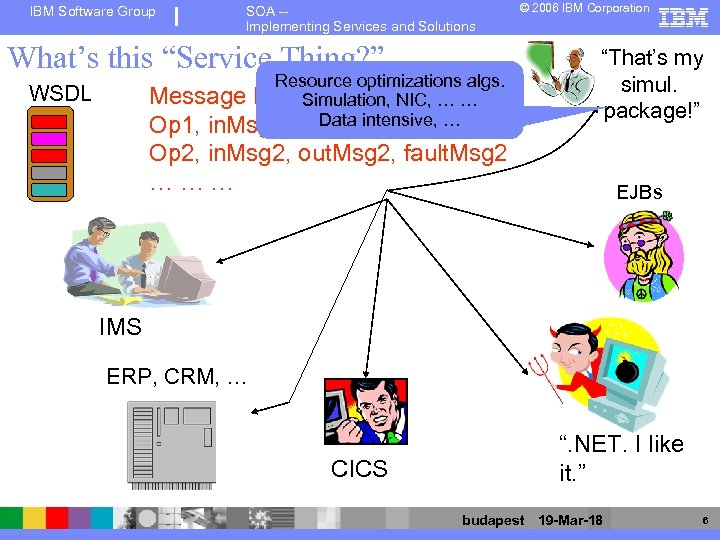 IBM Software Group SOA -Implementing Services and Solutions What’s this “Service Thing? ” Resource