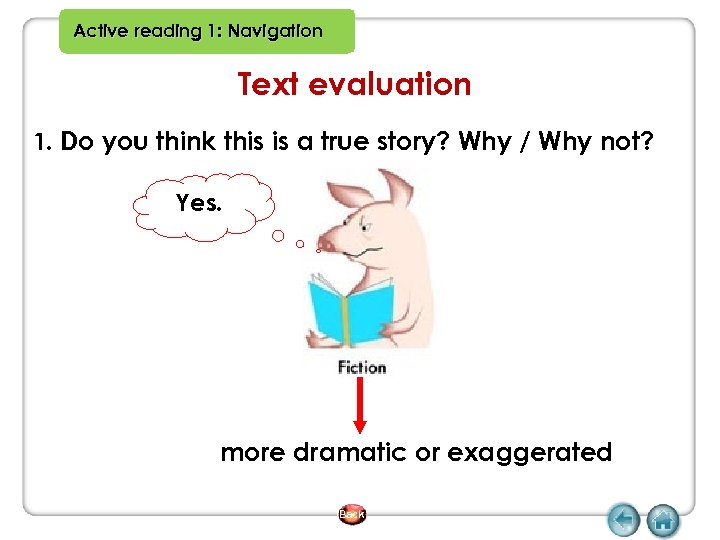 Active reading 1: Navigation Text evaluation 1. Do you think this is a true